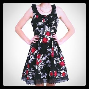 Black floral dress